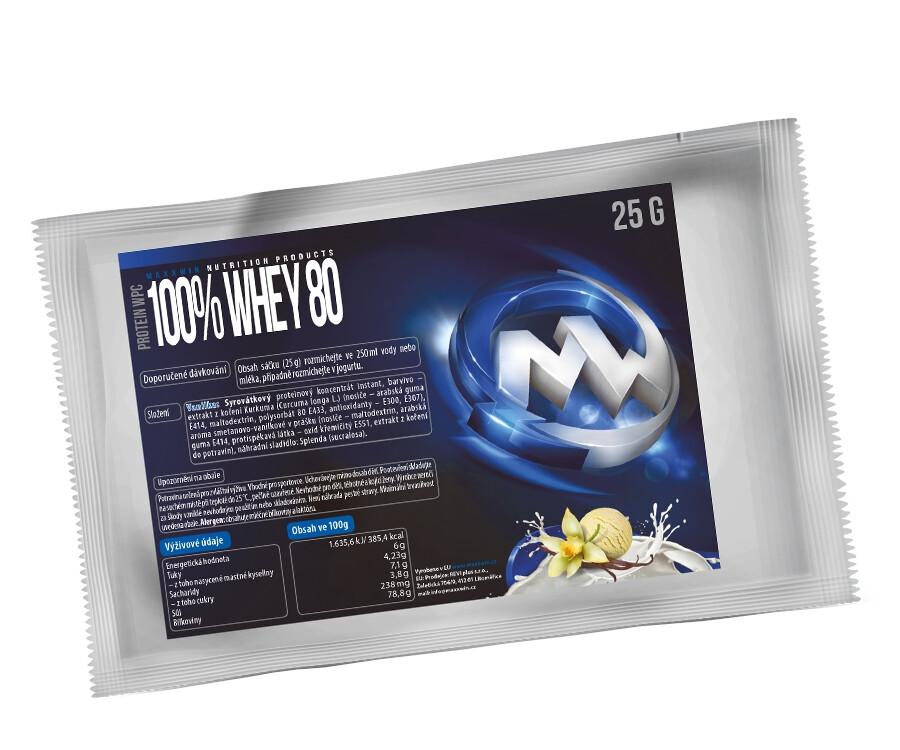 MAXXWIN 100% WHEY 80 vanilka 25 g