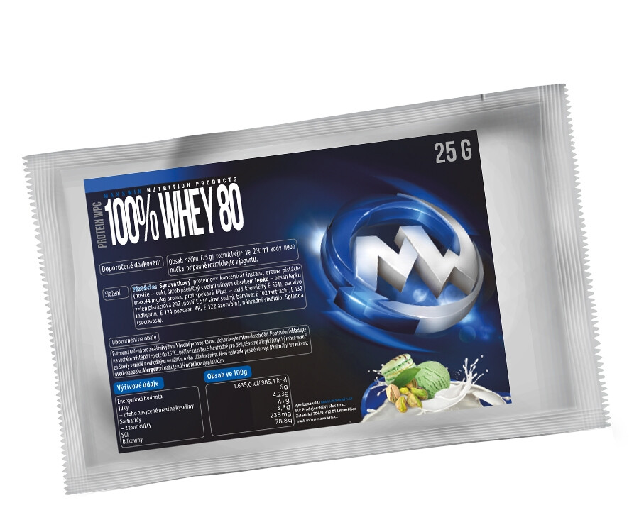 MAXXWIN 100% WHEY 80 pistácie 25 g