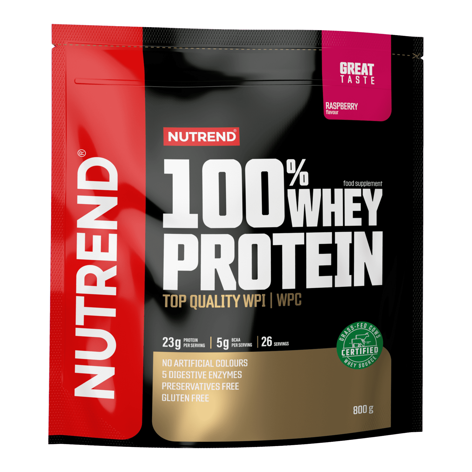 NUTREND 100% Whey Protein Malina 800 g