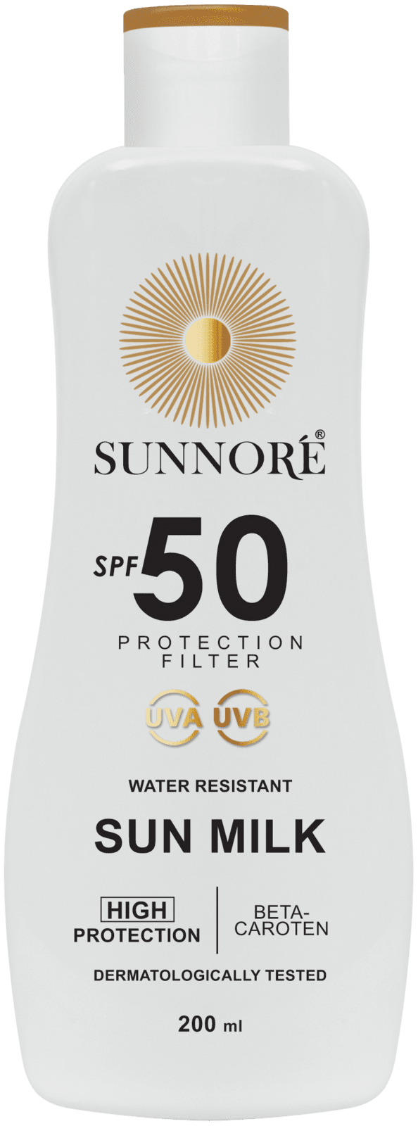 SUNNORÉ Opaľovacie mlieko SPF 50, 200 ml