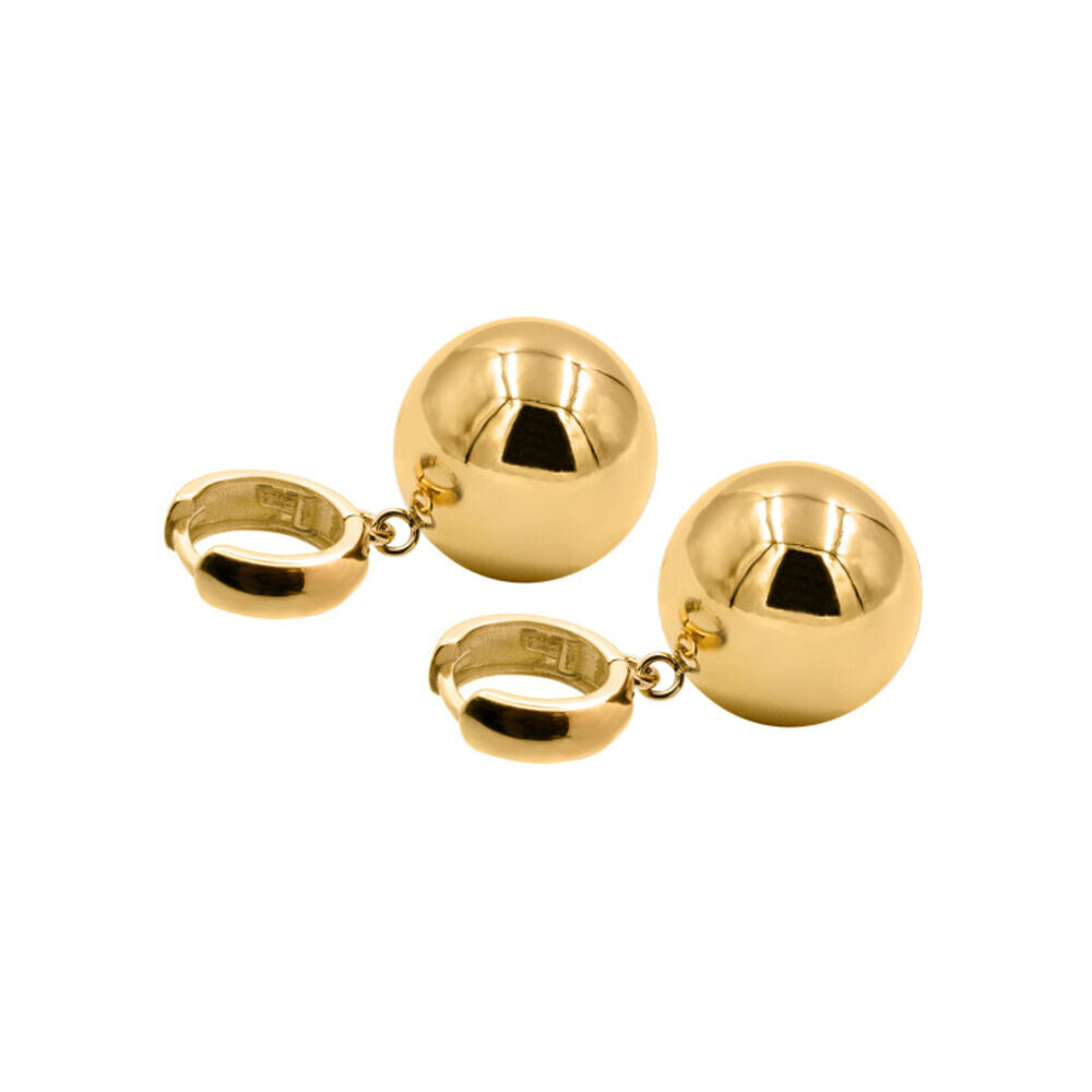 Pozlátené náušnice s guľôčkami 18819