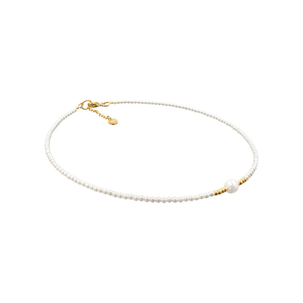 Minimalistický dámsky náhrdelník z perál typu shell 19439