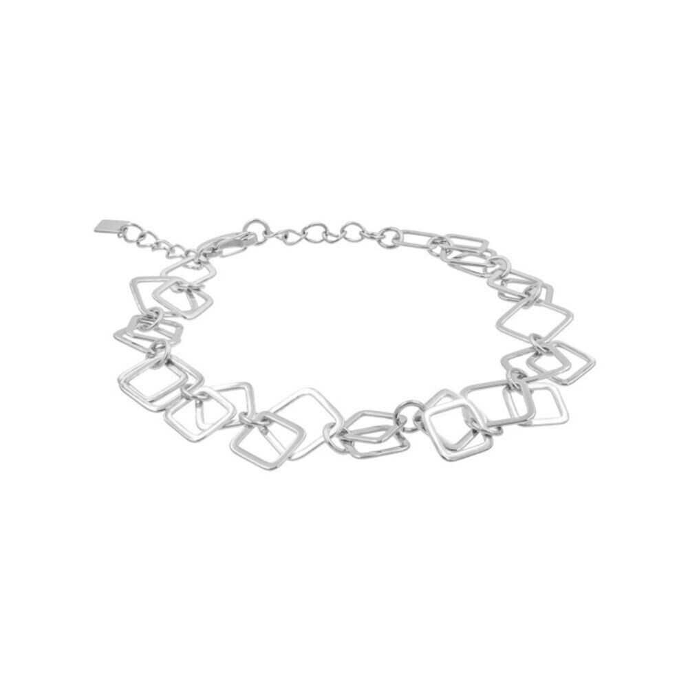 Dámsky krátky náhrdelník 3D z chirurgickej ocele 19709