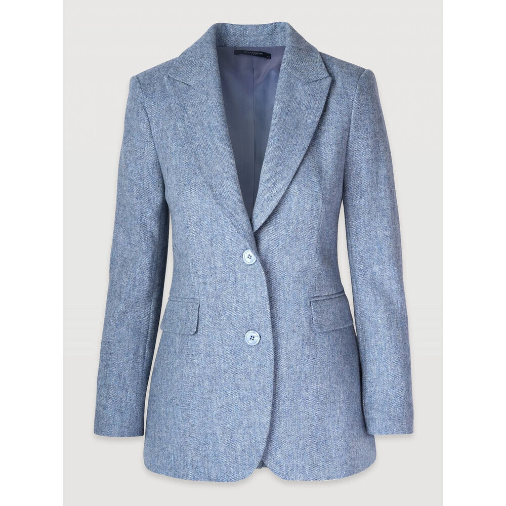 Dámske bordové sako so zapínaním na dva gombíky 19740