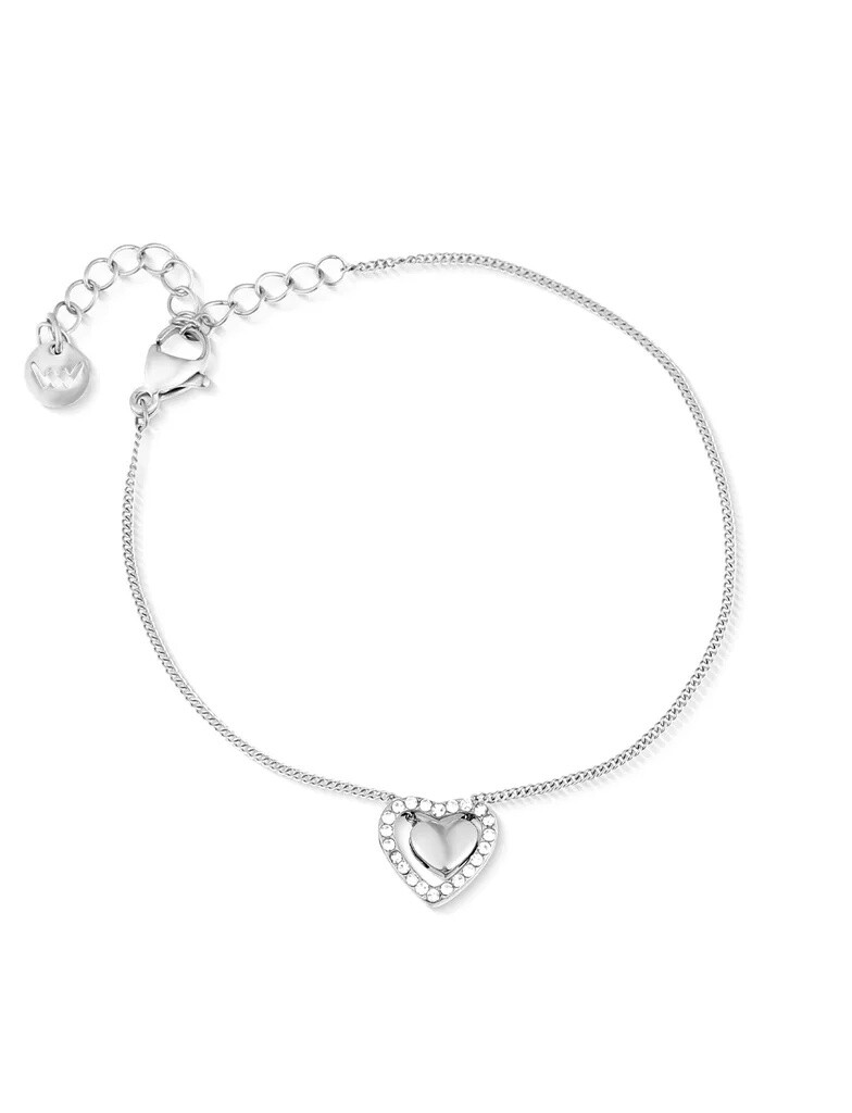 Vuch Romantický oceľový náramok s zirkónmi Lunira Silver