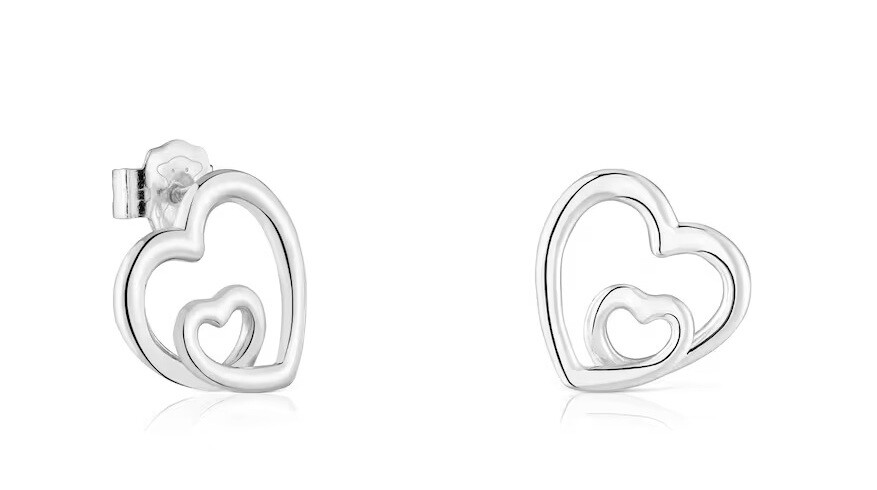 Tous Strieborné srdiečkové náušnice Flechazo 1004570800