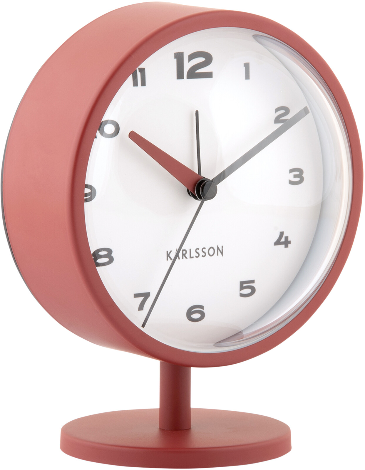 Karlsson Designové stolní hodiny s budíkem 6027RD
