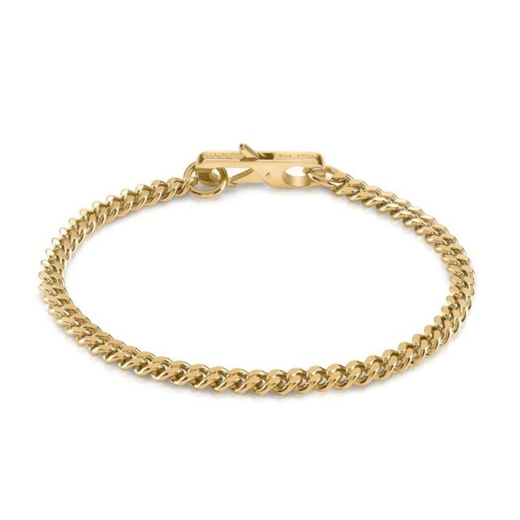 Guess Štýlový pozlátený náramok My Chains JUMB01332JWYG 19 cm