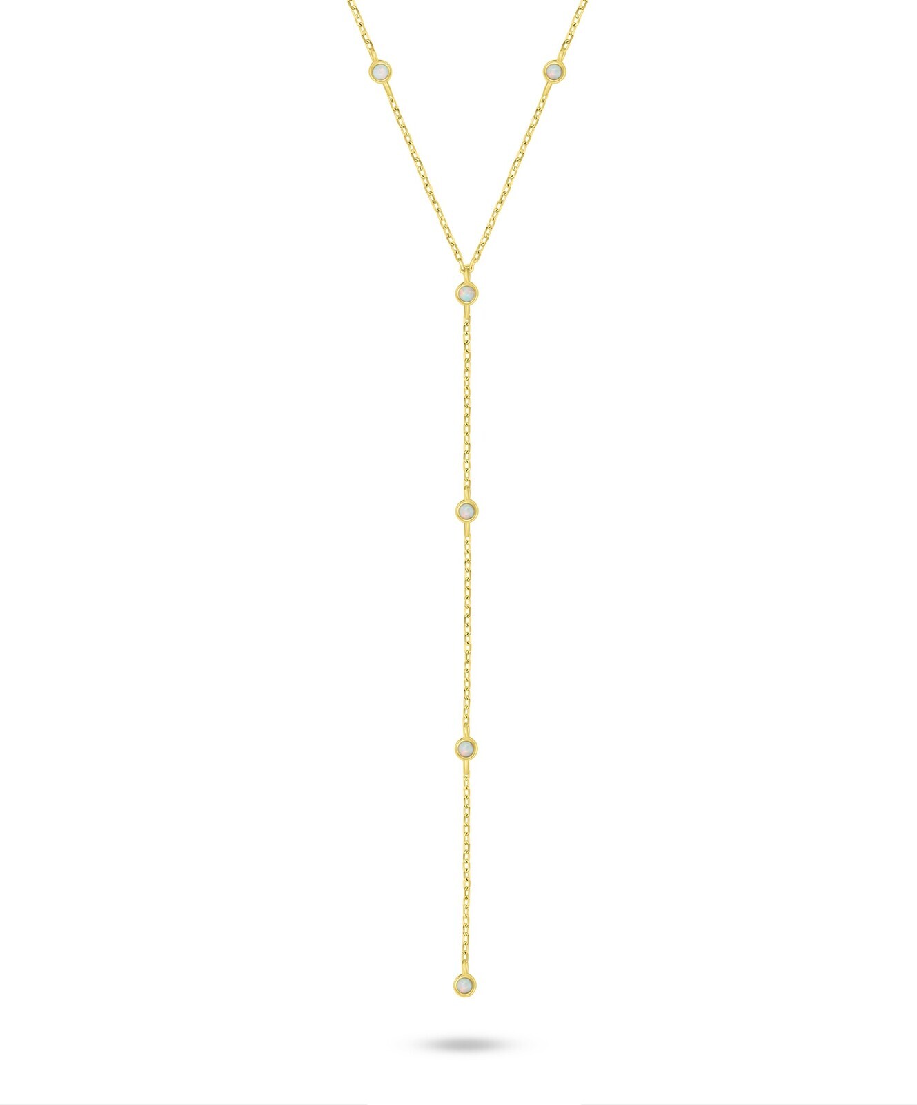 Brilio Silver Úchvatný pozlátený náhrdelník s retiazkovou ozdobou NCL210Y