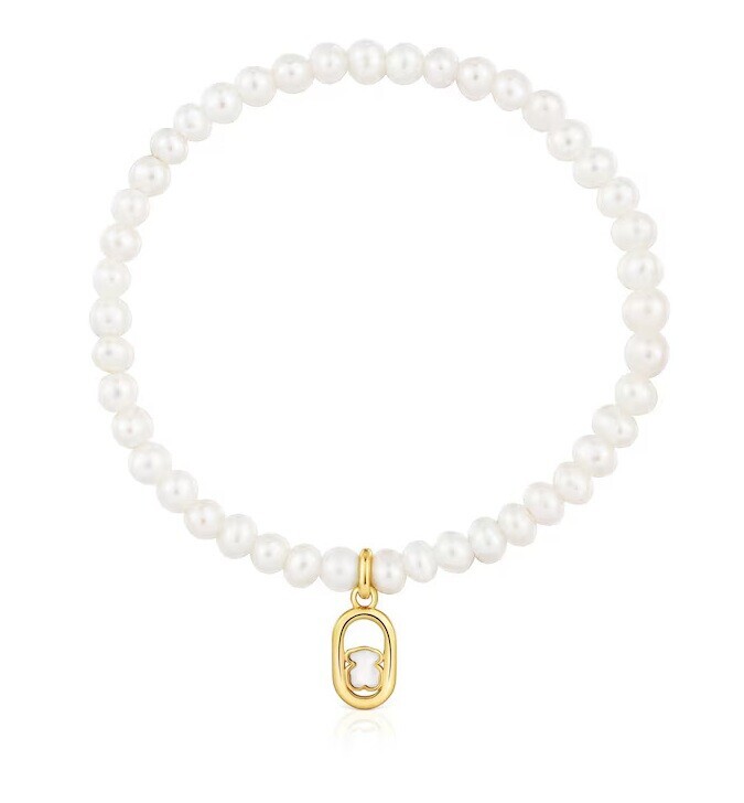 Tous Perlový náramok s pozláteným príveskom Camille 1004561300