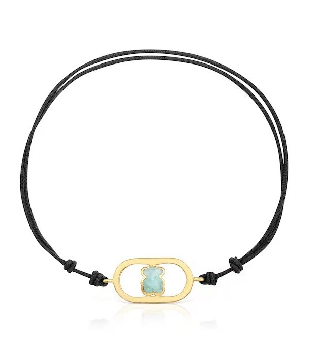 Tous Čierny nylonový náramok s amazonitom Camille 1004561200