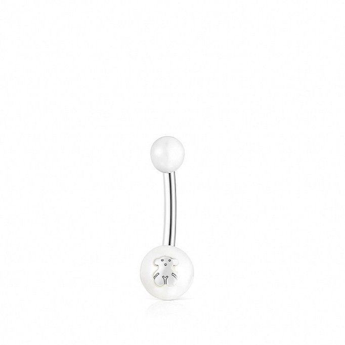 Tous Oceľový piercing do pupku s perlou Pearl 111513550