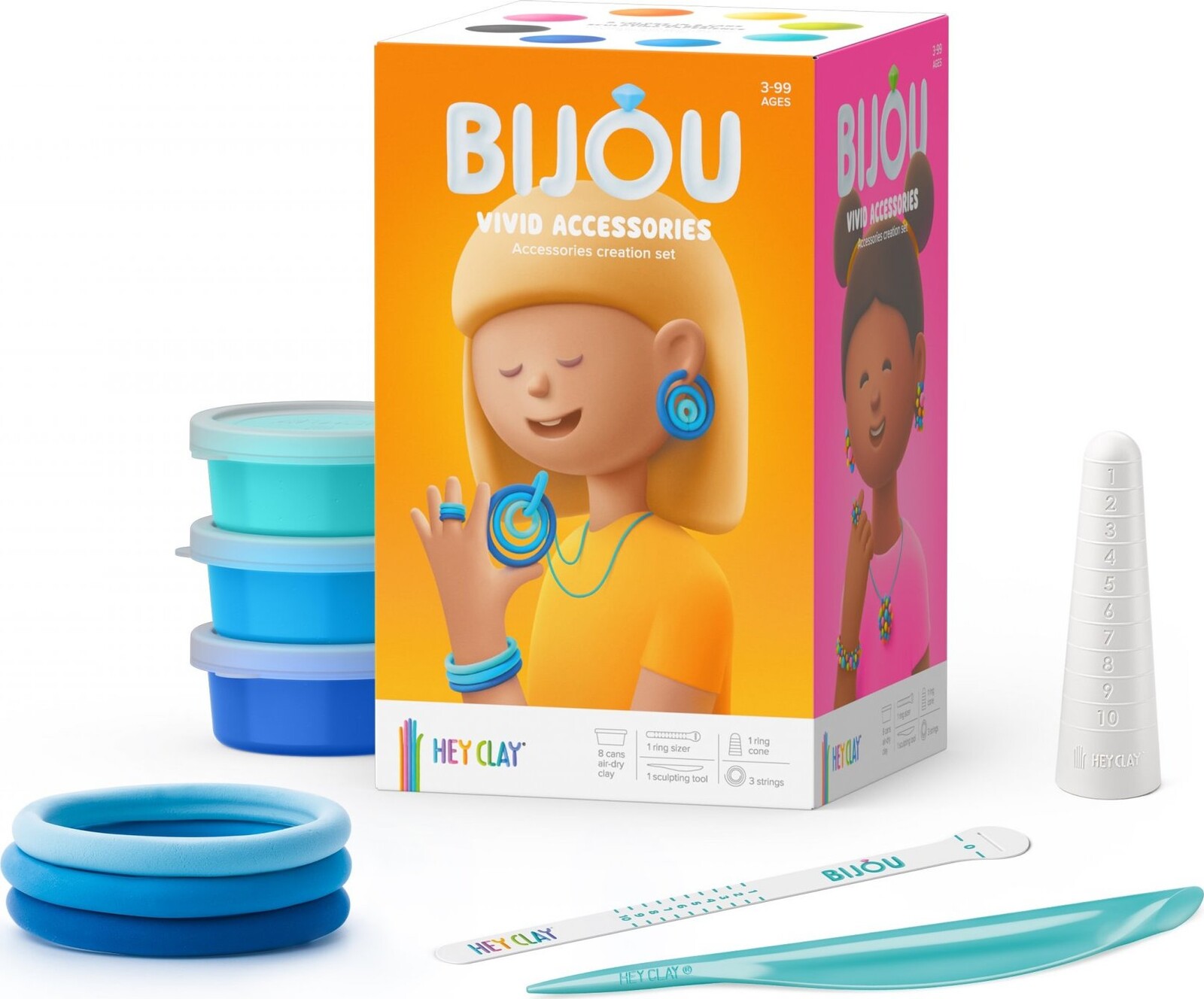 Hey Clay Kreativní sada na výrobu šperků Bijou Vivid Accessories