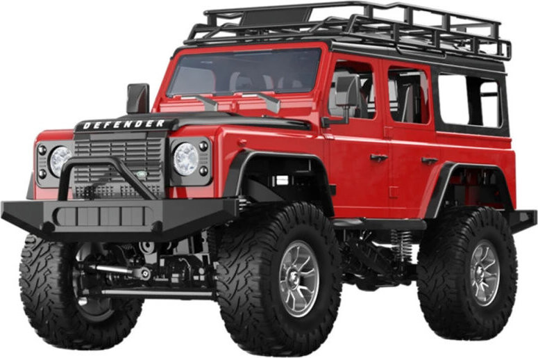 Double E 27418 Land Rover Defender 90 RC Rock Crawler 1:14, červený