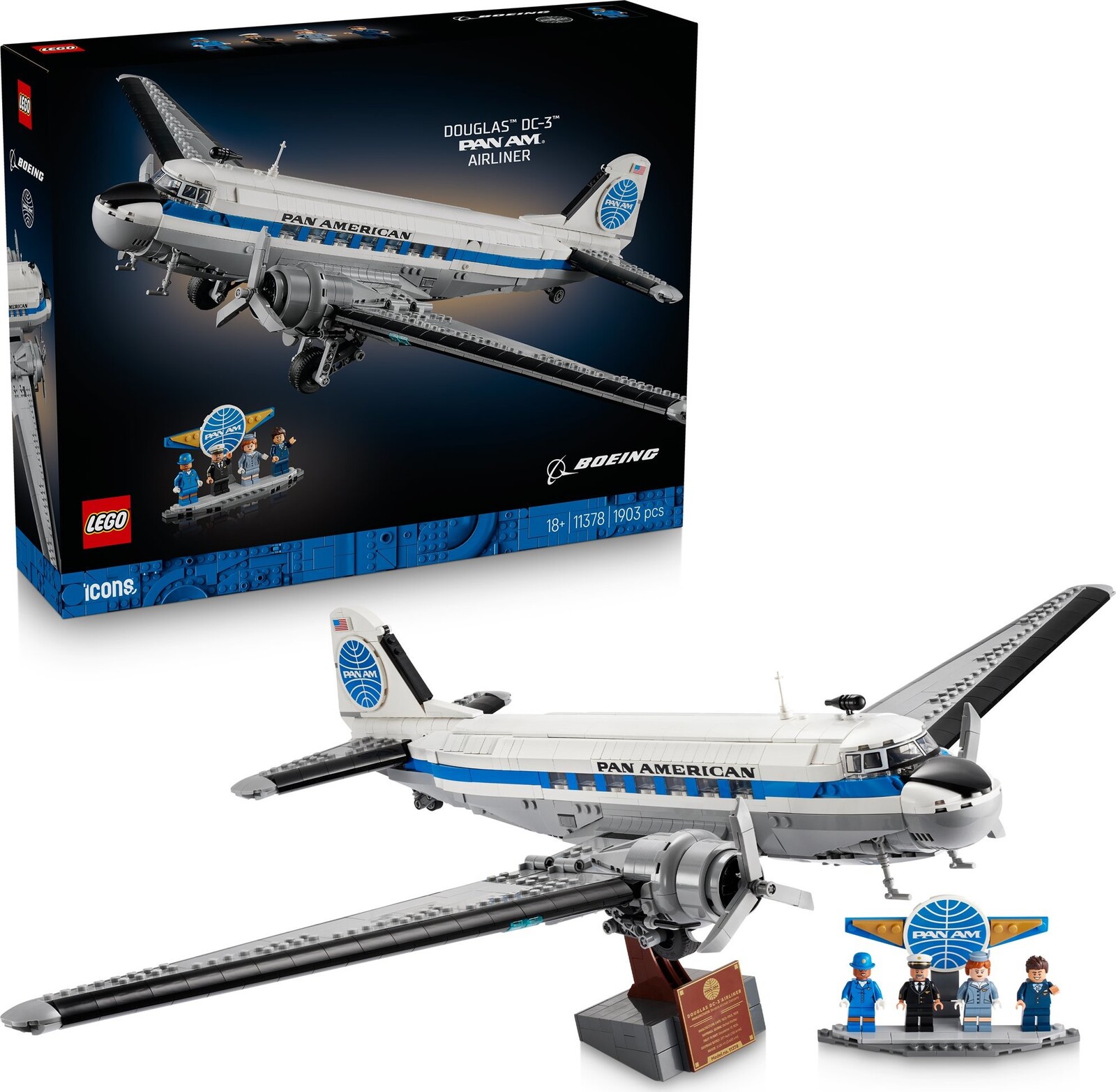 LEGO® Icons 11378 Lietadlo Douglas™ DC-3™ PAN AM®