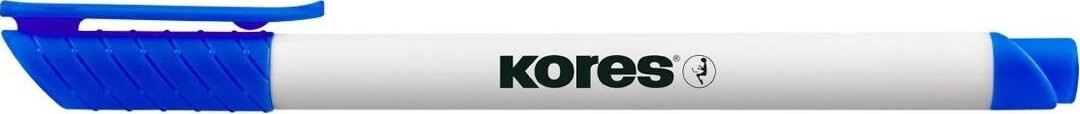 KORES K-MARKER na bílé tabule, tenký hrot, modrý - balení 3 ks