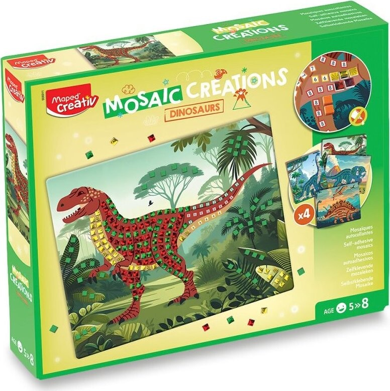 MAPED Mosaic Creations Dinosaurs