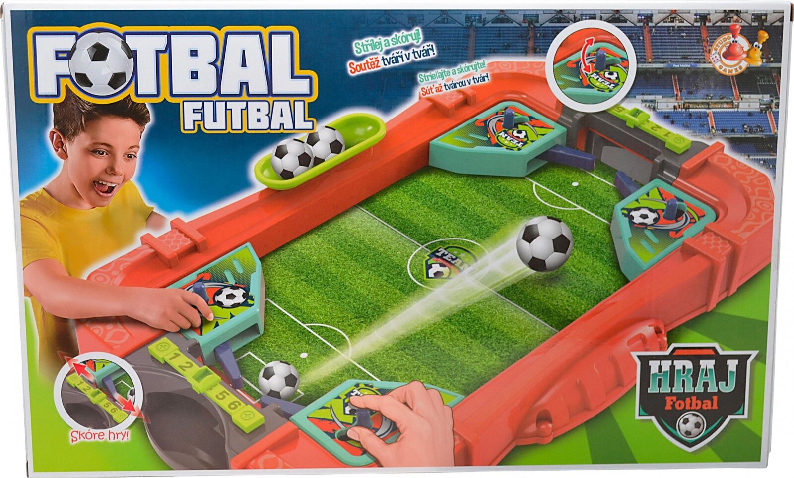 Pinball Futbal oranžový
