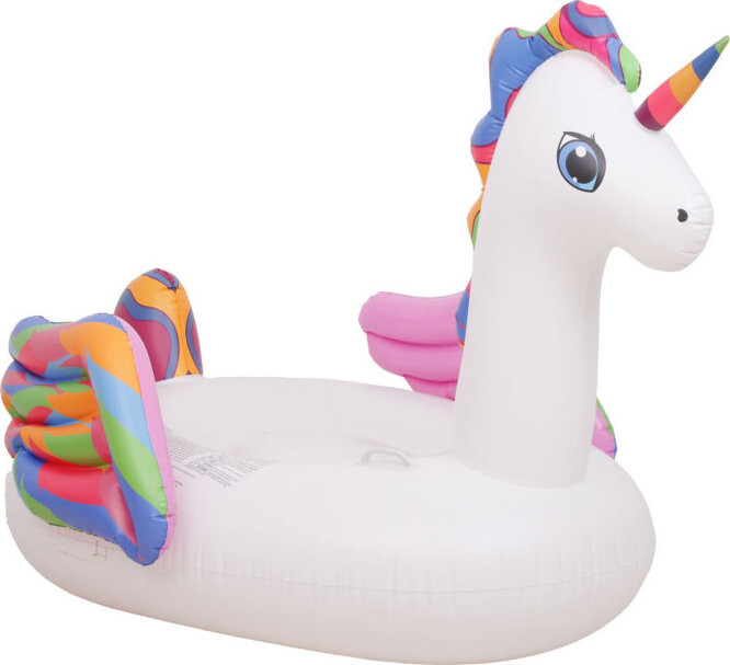 SunClub 35470 Nafukovací jednorožec 222 × 132 × 123 cm, bílý