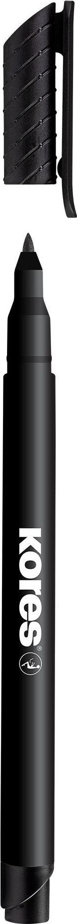 KORES K-MARKER permanentní na CD, tenký, černý - balení 3 ks