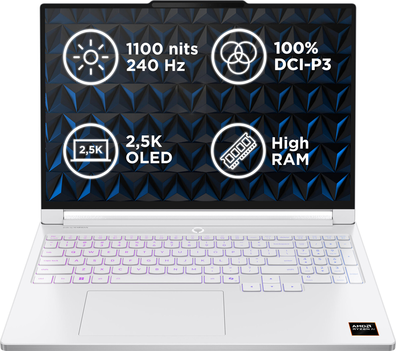 Lenovo Legion 7 16AGP11 Glacier White celokovový