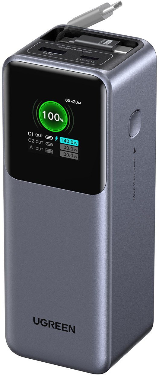 UGREEN 165 W Power Bank with Retractable Cable