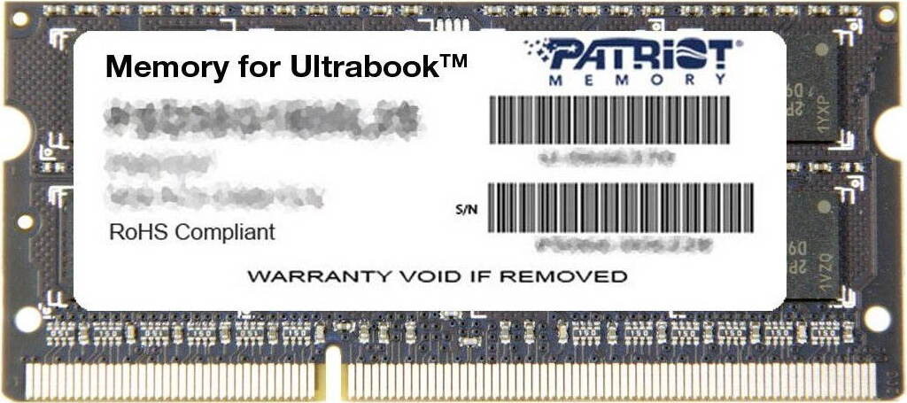 Patriot SO-DIMM 4 GB DDR3 1600 MHz CL11 Ultrabook Line