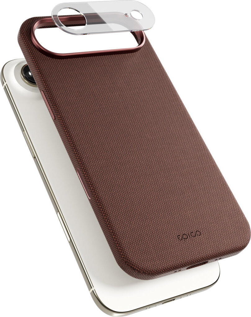 Epico SolidWoven Pro Mag+ Case iPhone Air Qi2 & MagSafe kompatibilný – siena hnedý