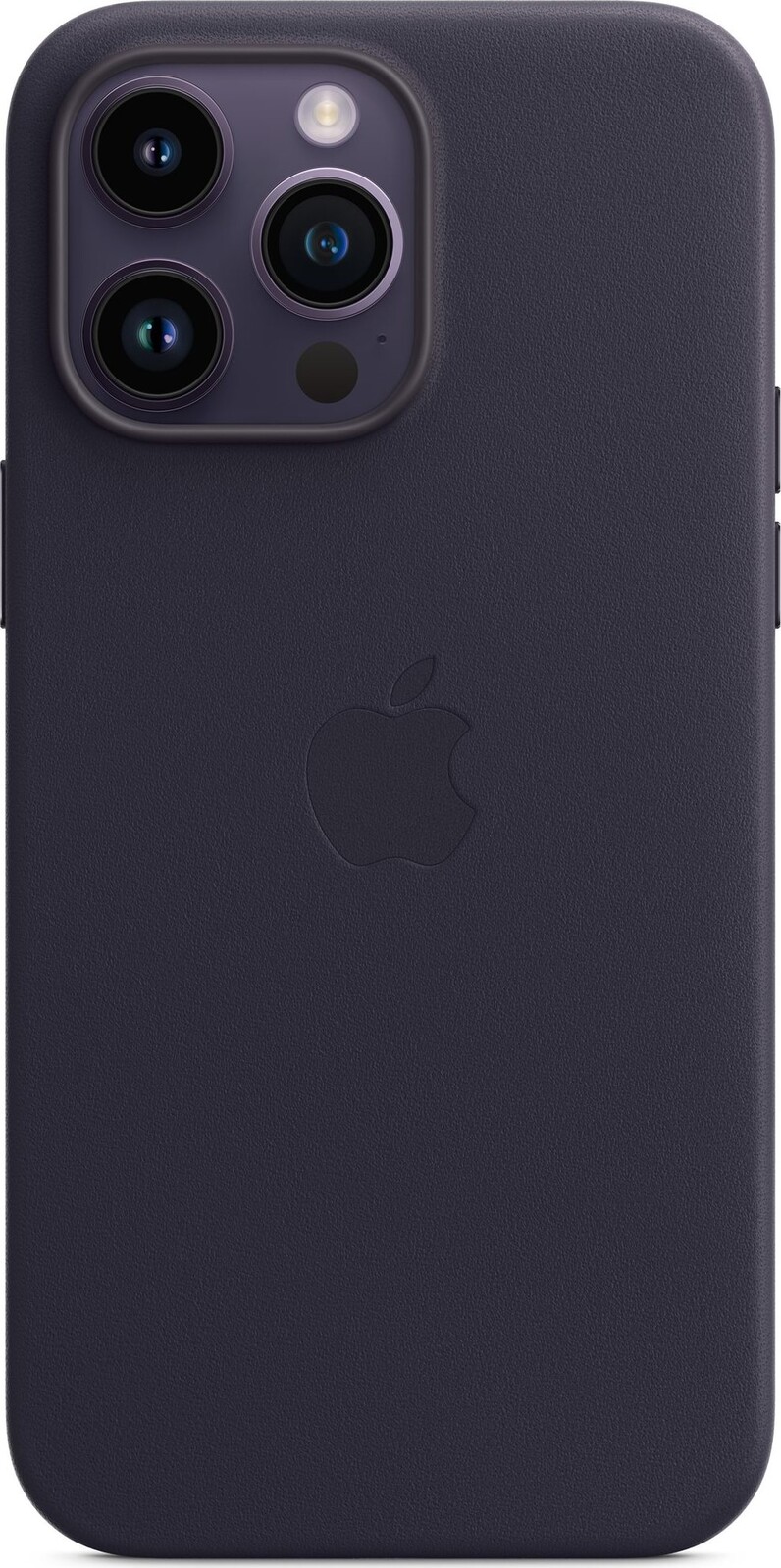 Apple iPhone 14 Pro Max Kožený kryt s MagSafe atramentovo fialový