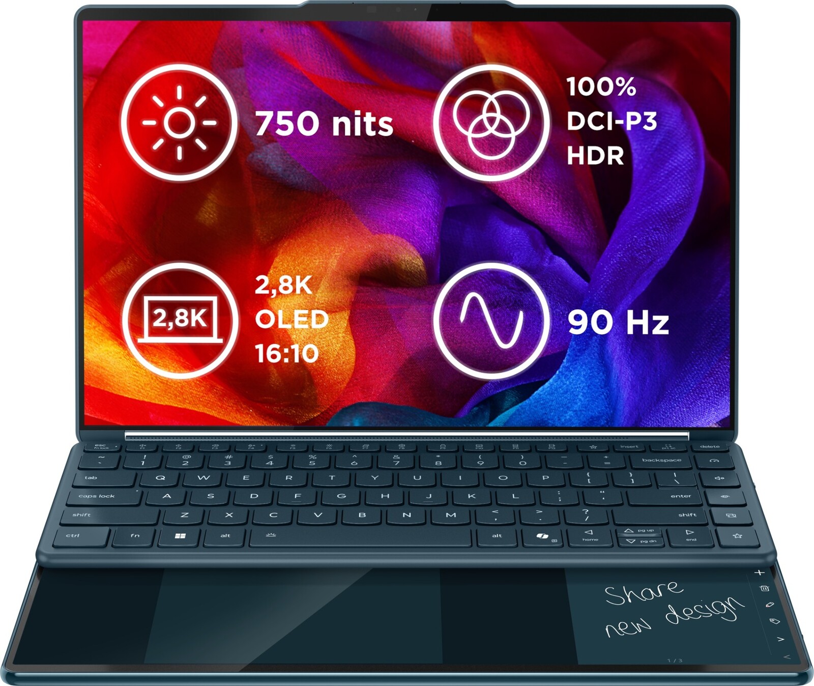 Lenovo Yoga Book 9 14IAH10 Tidal Teal