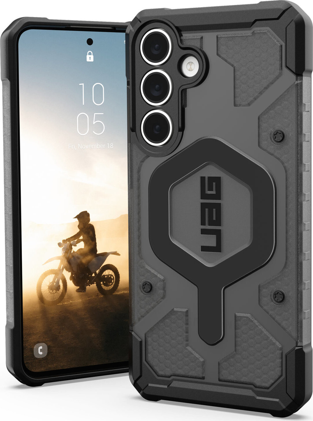 UAG Pathfinder Clear Ash Black Samsung Galaxy S25 FE