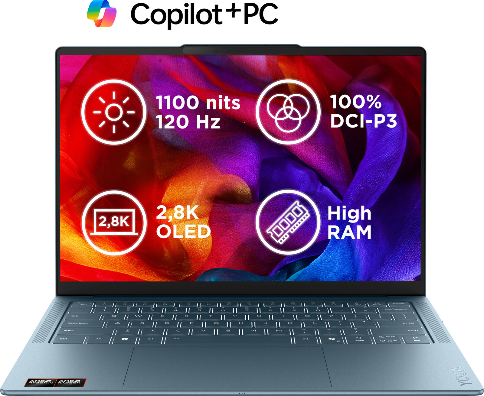 Lenovo Yoga Slim 7 14AGP11 Tidal Teal celokovový (bez adaptéra)