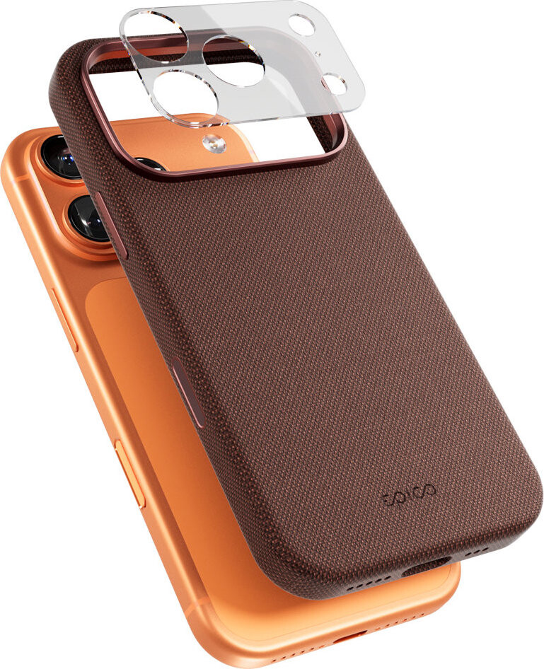 Epico SolidWoven Pro Mag+ Case iPhone 17 Pro Max Qi2 & MagSafe kompatibilný – siena hnedý