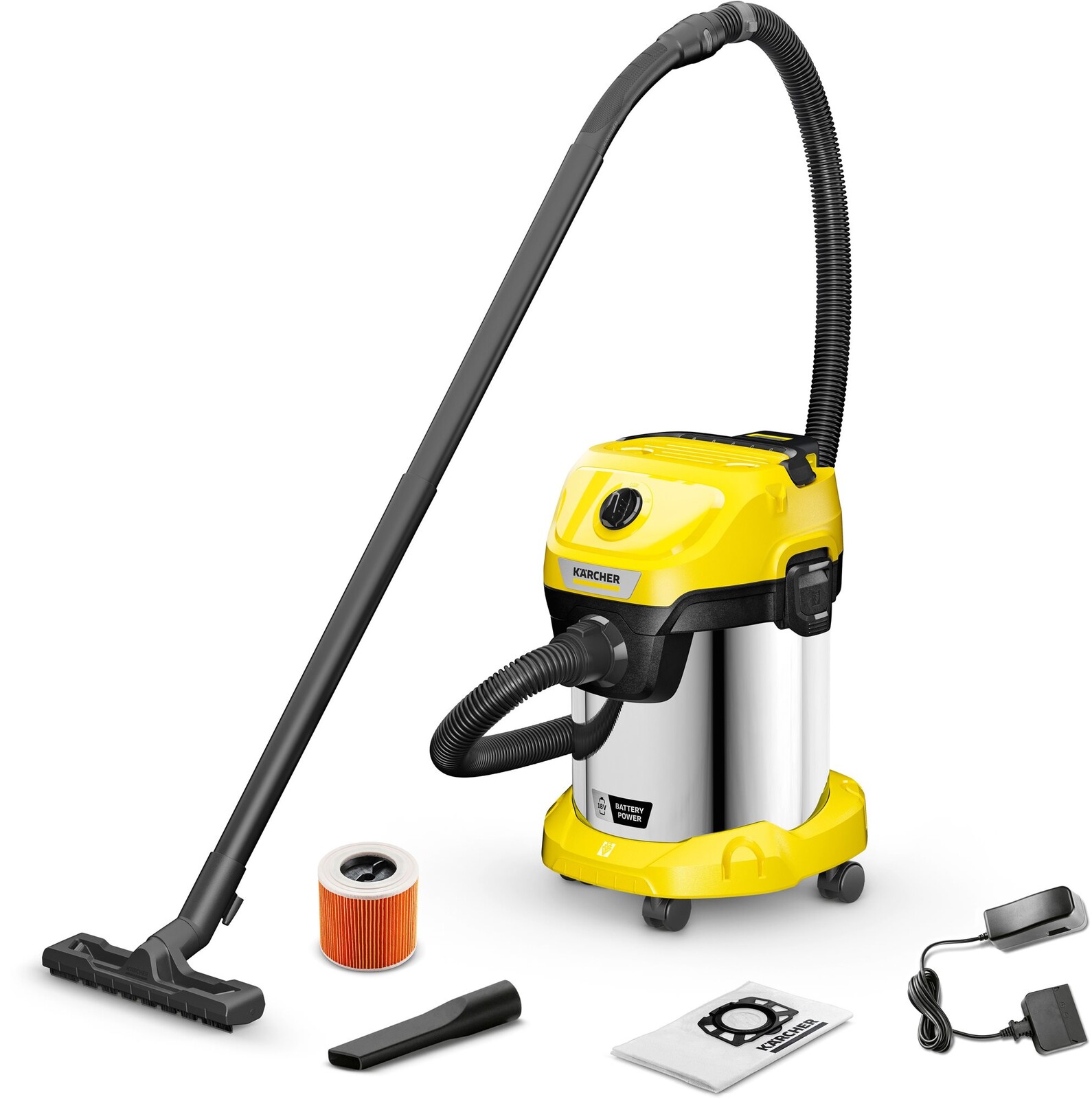 KÄRCHER Viacúčelový vysávač WD 3-18 S Battery Set (5 Ah)