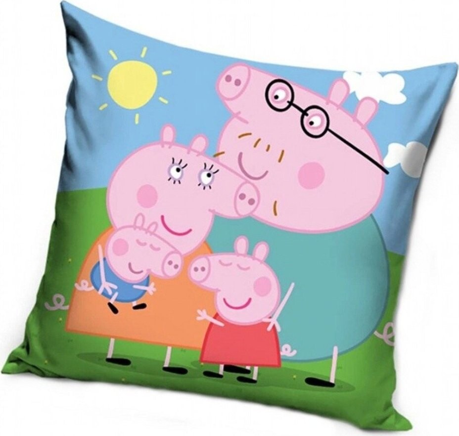 Carbotex Obliečka Prasiatko Pepina Rodinné objatie 40 × 40 cm