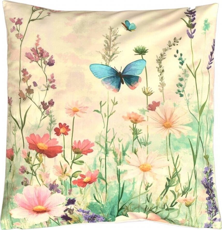 Forbyt Obliečka Modrý motýľ na lúke CYH7555 40 × 40 cm