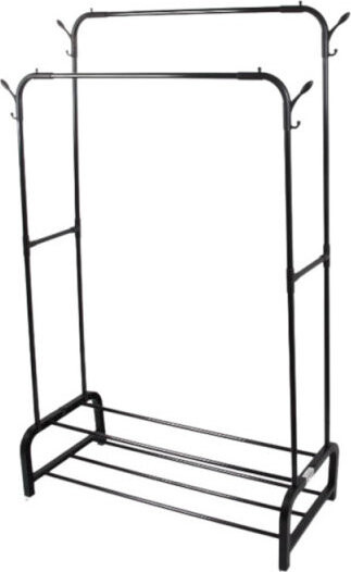 Verk 27524 Univerzální stojan na oblečení a obuv 160 × 97 cm, černý