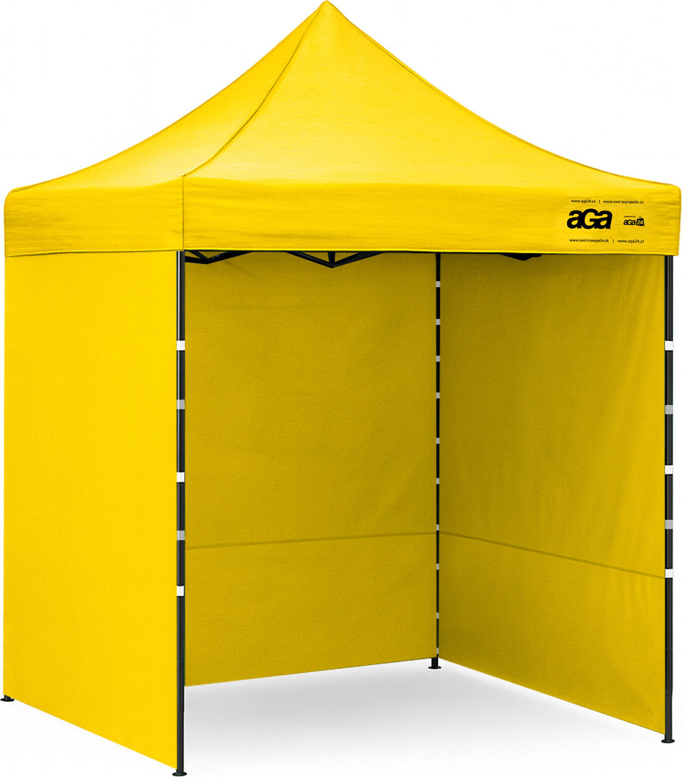 Aga Nůžkový stánek PARTY 2 × 2 m, žlutý