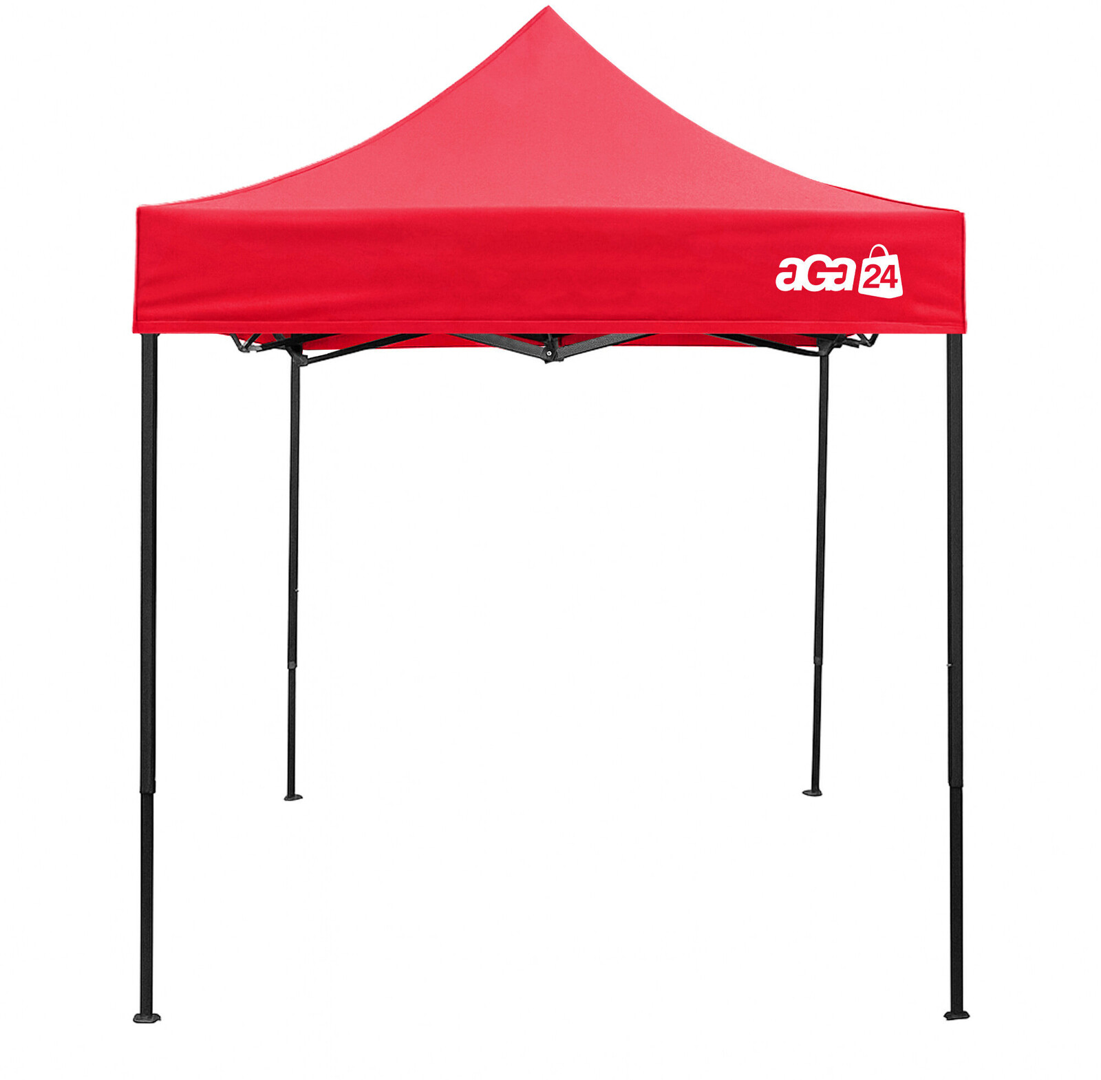 Aga Nůžkový stánek bez bočnic 2 × 2 m, světle červený