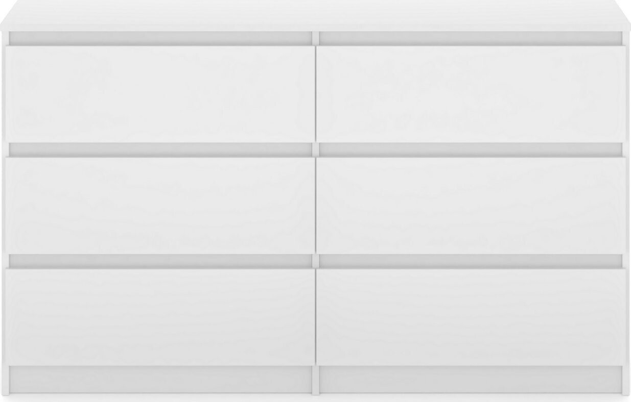 Komoda Simple biela matná 6S 120