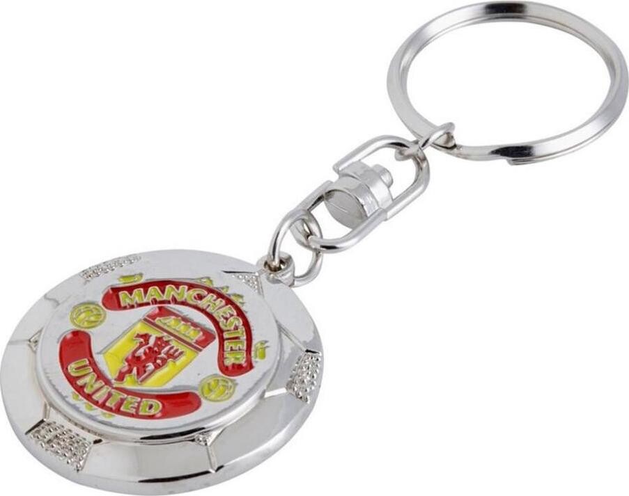 Manchester United FC: Silver Ball With Crest – prívesok na kľúče