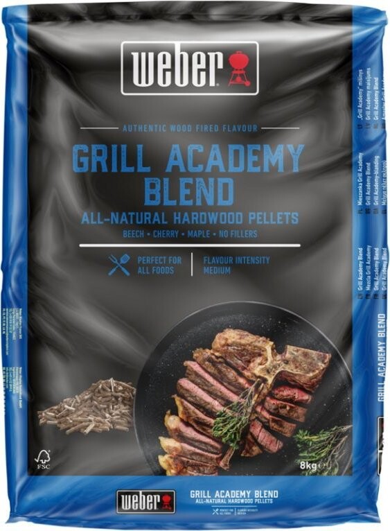 WEBER – Drevené pelety Grill Academy Blend, 8 kg