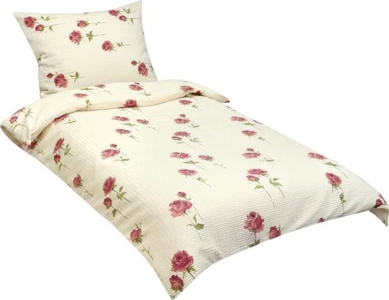 Bellatex obliečky krep 80/110 ružičky 140 × 200, 70 × 90 cm