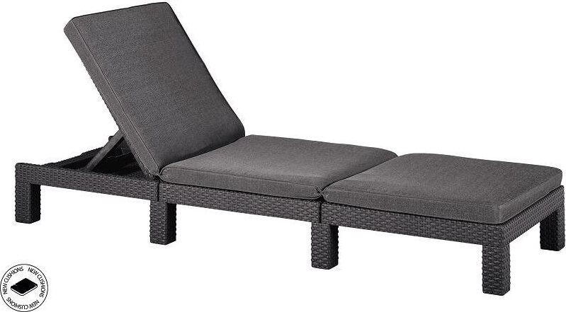 KETER Ležadlo záhradné vrátane podušky DAYTONA, grafit