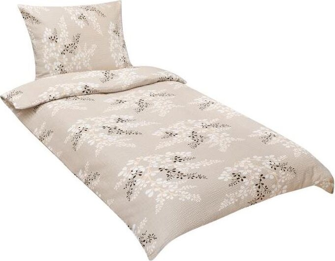 BELLATEX s. r. o. Obliečky krep 80 / 306 kávová vetvička 140 × 200, 70 × 90