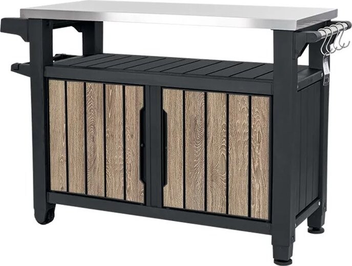 Keter Unity XL Grilovací stôl 207 l, ashwood