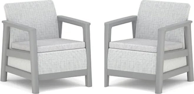 Keter SCANDI LINEA DUO SADA – ash grey/storm grey