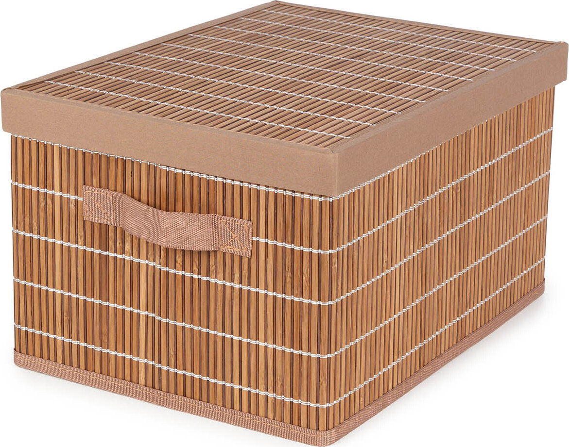 Compactor Nago Skladací úložný box s vekom, bambus, L