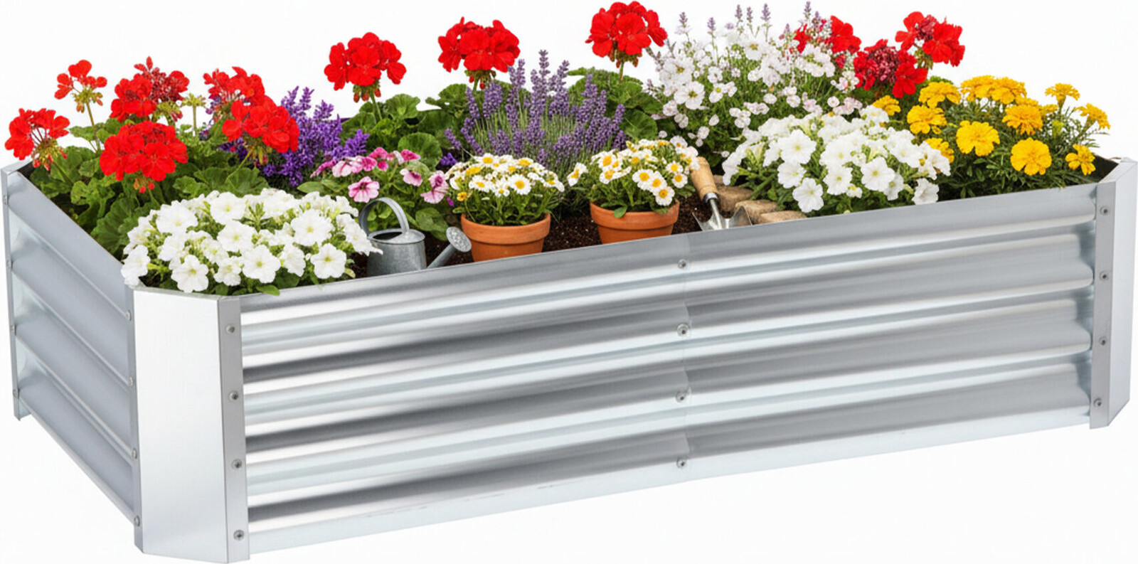 Aga Vyvýšený záhon 180 × 90 × 30 cm pozinkovaná ocel