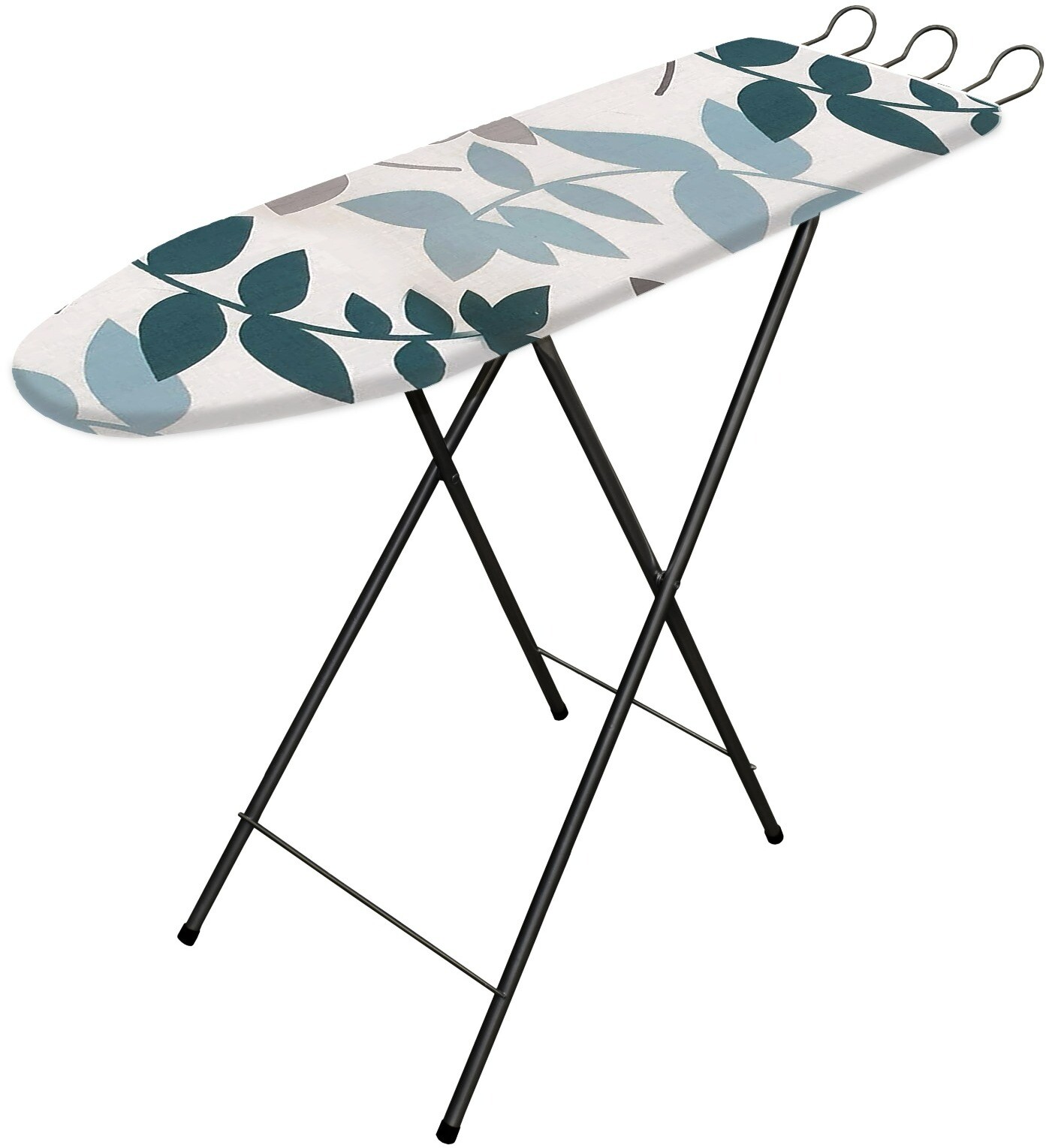 DuraHome Žehliaca doska Rock, čierna, leaves